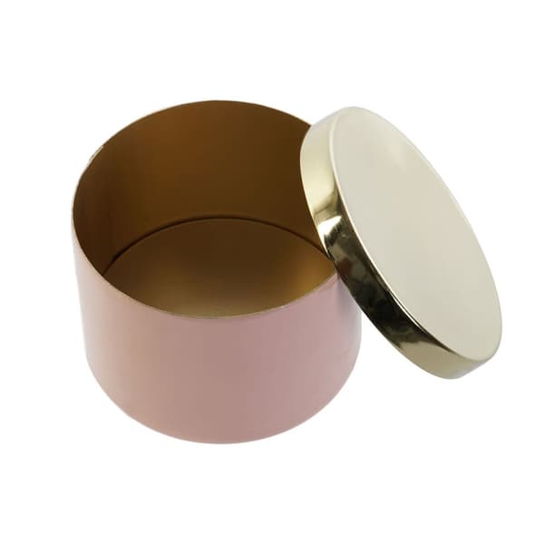Smyckeskrin DKD Home Decor Grön Korall Järn 13 x 13 x 9 cm (2 Delar) (2 antal)