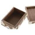 Pikkukuva 3 / 3: Korurasia Home ESPRIT Musta Luonnollinen Hartsi Akaasia 18 x 13 x 7,5 cm (2 Kappaletta)