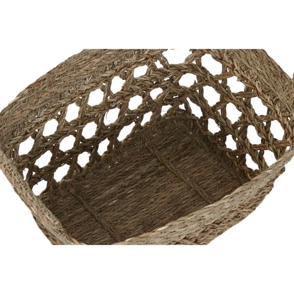 Korg - set Home ESPRIT Naturell Sjögräs Tropiskt (3 Delar)