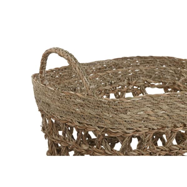 Korg - set Home ESPRIT Naturell Sjögräs Tropiskt (3 Delar)