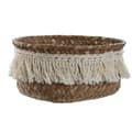 Miniatyrbillede 2 af 4: Kurvesæt Home ESPRIT Hvid Natur Naturlig fiber Boho Brugt (3 Dele)