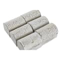 Pikkukuva 4 / 4: Korurasia DKD Home Decor Valkoinen Kullattu Alumiini Mangopuu 7,5 x 5,3 x 5,3 cm (6 osaa)