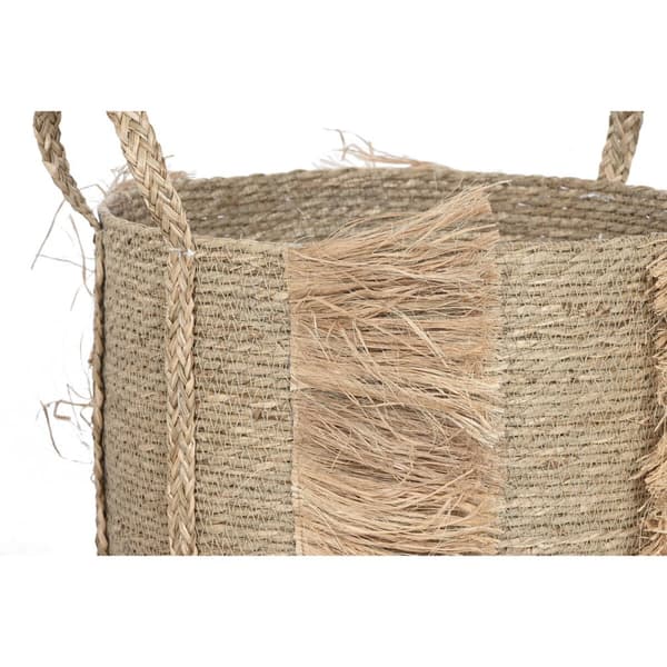 Korg - set Home ESPRIT Naturell Sjögräs Tropiskt (2 Delar)