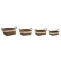 Miniatyrbild 4 av 4: Korg - set Home ESPRIT Vit Naturell Naturliga fibrer Boho Utsliten (4 Delar)