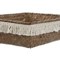 Miniatyrbillede 2 af 4: Kurvesæt Home ESPRIT Hvid Natur Naturlig fiber Boho Brugt (4 Dele)