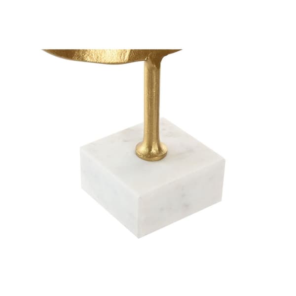 Dekorativ figur Home ESPRIT Hvid Gylden Abstrakt 38 x 10 x 55 cm