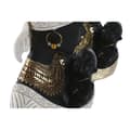 Miniatyrbilde 4 av 5: Dekorativ Figur Home ESPRIT Hvit Svart Gyllen Afrikansk dame 15 x 9 x 25 cm (2 enheter)
