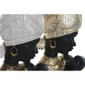 Miniatyrbilde 2 av 5: Dekorativ Figur Home ESPRIT Hvit Svart Gyllen Afrikansk dame 15 x 9 x 25 cm (2 enheter)