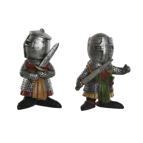 Dekorativ Figur Home ESPRIT Grå 6 x 4 x 9 cm (2 enheter)