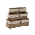 Pikkukuva 1 / 4: Korisetti Home ESPRIT Valkoinen Luonnollinen Luonnonkuitu Boho Käytetty (3 Kappaletta)