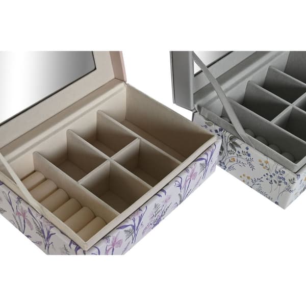 Korurasia DKD Home Decor Valkoinen Harmaa Liila Polyuretaani 18 x 12,5 x 7,5 cm (2 osaa)