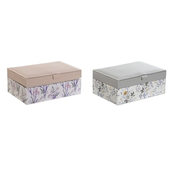 Korurasia DKD Home Decor Valkoinen Harmaa Liila Polyuretaani 18 x 12,5 x 7,5 cm (2 osaa)