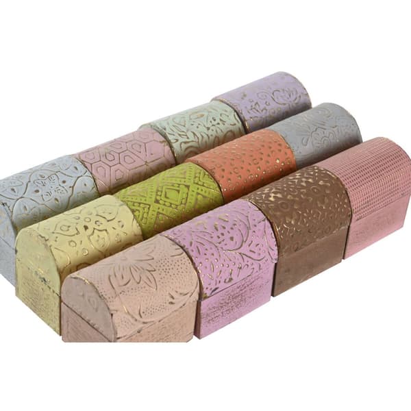 Korurasia DKD Home Decor Monivärinen Metalli Mangopuu 4 x 5 x 5 cm (12 osaa)