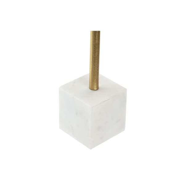 Dekorativ figur Home ESPRIT Hvid Gylden Blad af en plante 19 x 7,5 x 62 cm