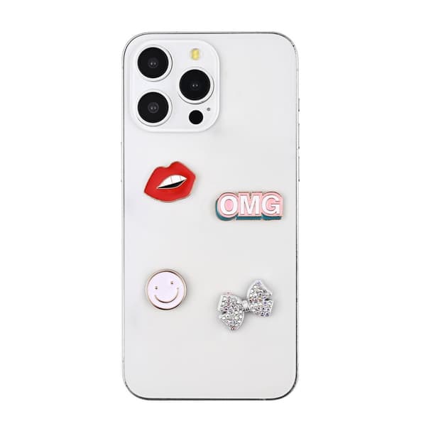 Charms Pimp Your Phone Metall og Plast 4stk