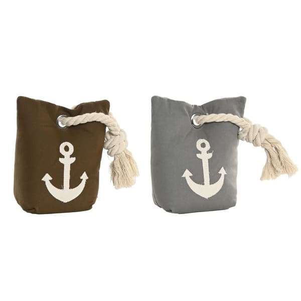 Dørstopper DKD Home Decor Sand 13 x 9 x 20 cm (2 enheter)