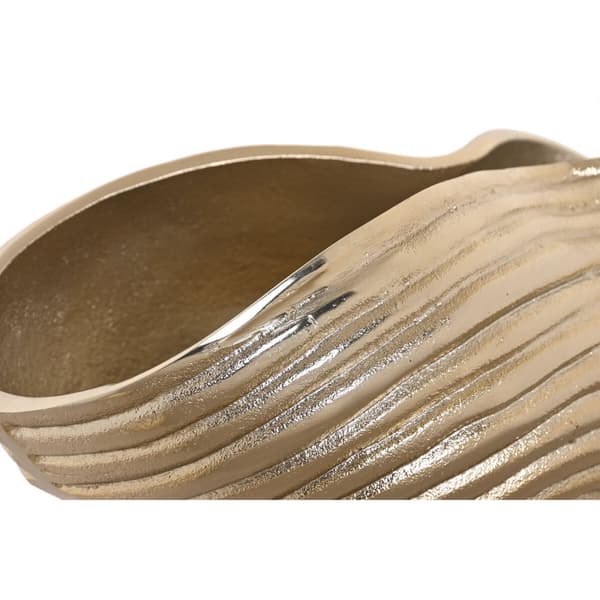 Bordduk Home ESPRIT Gyllen Abstrakt Moderne 30 x 16 x 14 cm