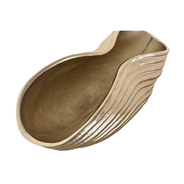 Bordduk Home ESPRIT Gyllen Abstrakt Moderne 30 x 16 x 14 cm