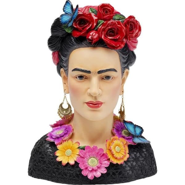 Dekoration - KARE - Deco muse blommor - Svart - Polyresen - 41x31x21 cm