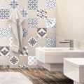 Miniatyrbild 1 av 4: Ambiance-Live Vägghäftande cementplattor - azulejos - 20 x 20 cm -24 stycken - col-RV-034020x20cm