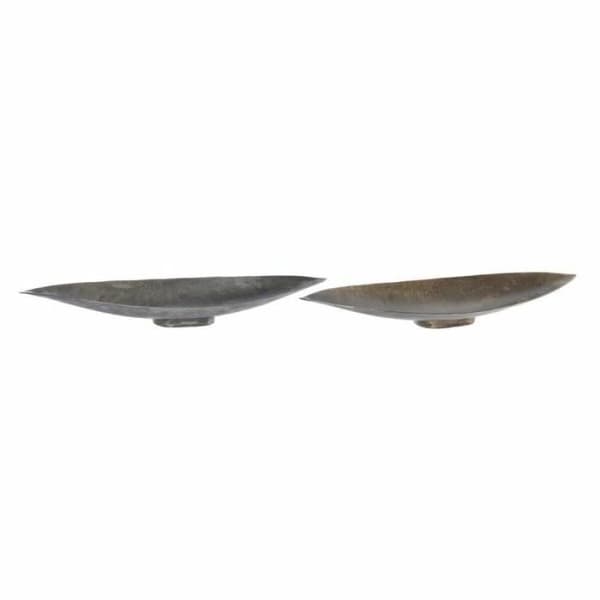 DKD Home Decor Centerpiece 62 x 15 x 8 cm Åldrad finish Silver Gold Loft (2 enheter) - 8424001959853
