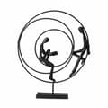 Miniatyrbild 1 av 3: Skulpturcirklar 24x20x3cm polerat järn Dekofigur Staty Staty Skulpturdesign