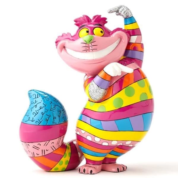 Figurine - Romero Britto - Cheshirekatten - Multicolor - Plastik - Kontemporär Design