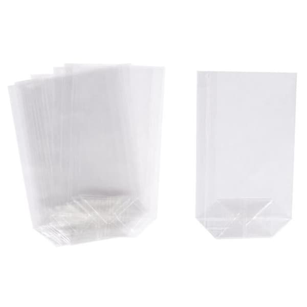 Rayher presentpåsar med botten, 95 x 160 mm, 10 st, transparent - 67218000