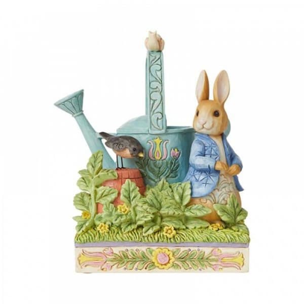 Dekorativt föremål Beatrix potter av jim shore - 6008744 - Enesco Peter Kaninfigur med vattenkanna Flerfärgad 15,2 cm