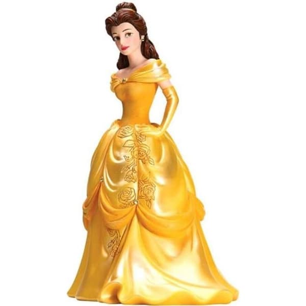 Disney Showcase Belle Figurine - Disney Brand - Iconic Dress - Resin - Gul - Vuxen - Unisex