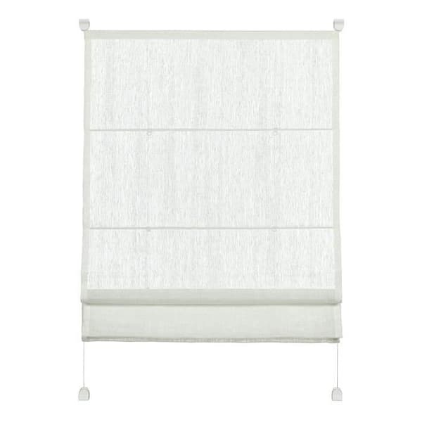 Gardinia Clip-on romersk rullgardin, genomskinlig, monteringssats ingår, EASYFIX 2-skena romersk rullgardin, vit, 50 x 140
