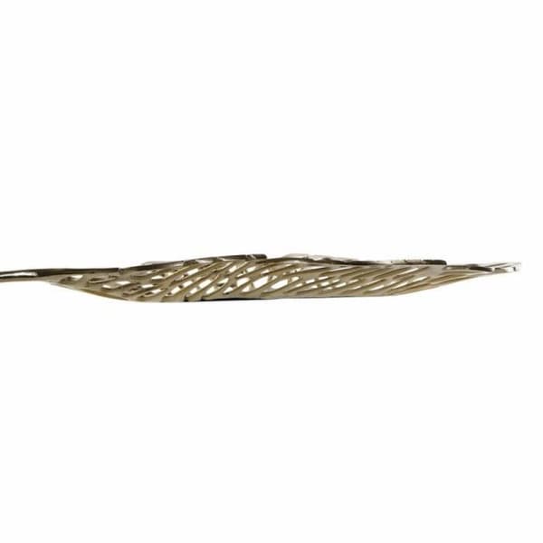 DKD Heminredning Modernt Aluminium Guld Bordstablett Planteblad (67 x 22 x 4 cm) - 8424001752577