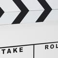Miniatyrbild 6 av 6: Relaxdays Movie Clapperboard Hollywood Movie Clapperboard Scene Dekorativa bokstäver HxBxD: 26 x 30 x 30 cm, Vit