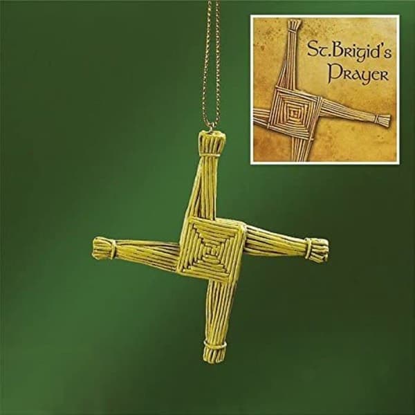 Dekorativt objekt Abbey gift - 56303T - Dekoration i form av Korset av St. Brigid 8,3 x 8,3 cm