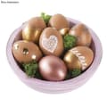Miniatyrbild 3 av 4: Plastägg - Ej specificerat - 6cm ø - Färg aprikos - Festdekoration - Blandat