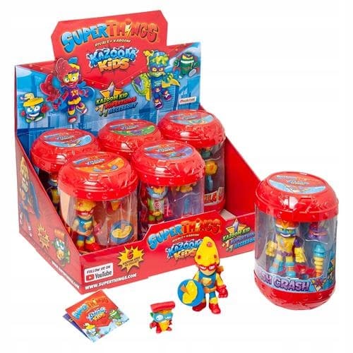Super Things Zings Set SLIDER + 2 Figurer + KAZOOM KID SMASH CRASH