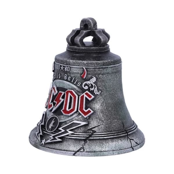 Hells Bells AC/DC Nemesis Now Storage Box - Åldrad silver plast-harts klocka