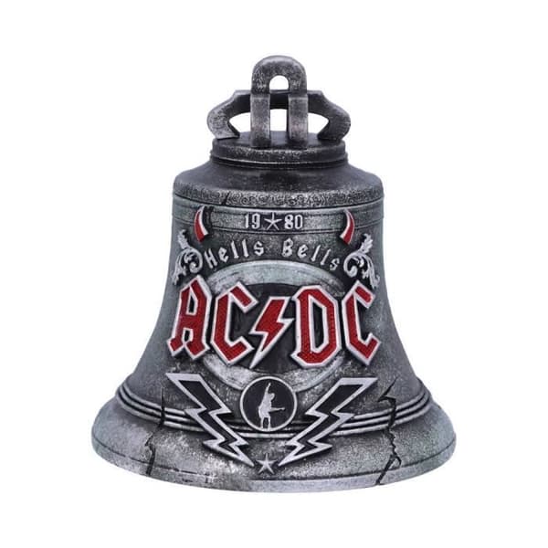 Hells Bells AC/DC Nemesis Now Storage Box - Åldrad silver plast-harts klocka