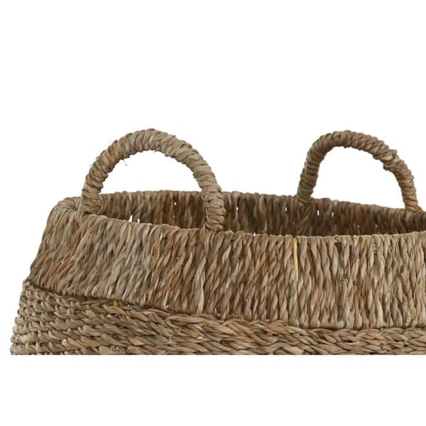 Korg - set Home ESPRIT Naturell Metall Sjögräs Boho (3 Delar)