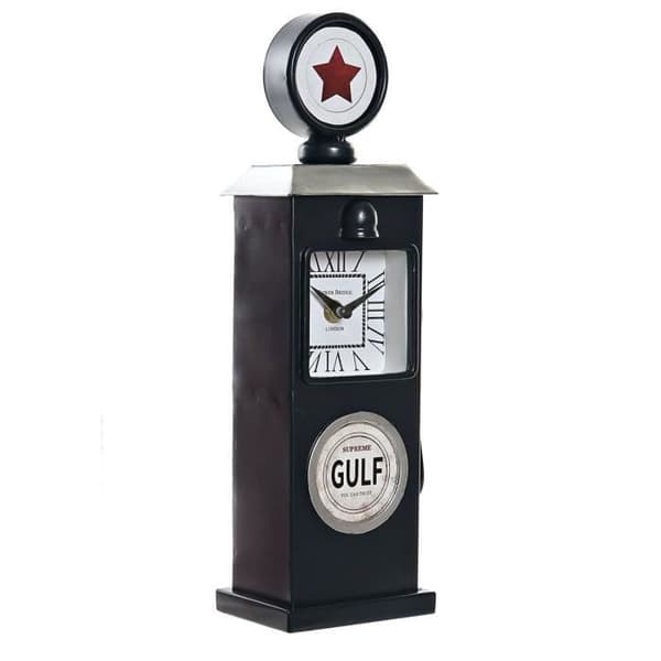 CLOCK STATION Essence Retro VINTAGE Collection Grå Svart Metall 35cm