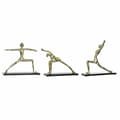 Miniatyrbild 1 av 3: Prydnadsfigur DKD Home Decor 33 x 10 x 35 cm Svart Gyllene Indier Yoga (3 antal)
