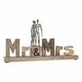 Miniatyrbild 1 av 3: Prydnadsfigur DKD Home Decor Mr & Mrs Silvrig Aluminium (51 x 7,5 x 28 cm)