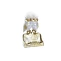 Miniatyrbild 1 av 3: Prydnadsfigur DKD Home Decor Vit Gyllene Ugglor 10 x 8 x 7 cm