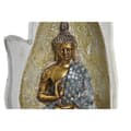 Miniatyrbild 3 av 3: Prydnadsfigur DKD Home Decor Grå Gyllene Buddha Harts (10 x 7,2 x 20,9 cm) (2 antal)