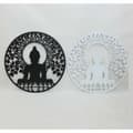 Miniatyrbild 2 av 2: Väggdekoration DKD Home Decor 98 x 1 x 98 cm 100 x 1 x 100 cm Svart Buddha Vit Orientalisk (2 antal)