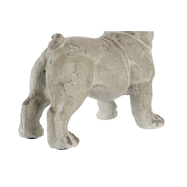 Prydnadsfigur DKD Home Decor Antikbehandlad Grå Harts Hund (19 x 39 x 28,5 cm)