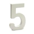 Miniatyrbild 2 av 2: Siffror Pincello 5 Vit 1,8 x 21 x 17 cm (12 antal)
