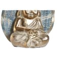 Miniatyrbild 2 av 2: Prydnadsfigur DKD Home Decor 12,4 x 5,6 x 17,7 cm Blå Buddha Turkos Orientalisk Avskalad (2 antal)