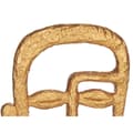 Miniatyrbild 3 av 3: Prydnadsfigur Ansikte Gyllene 19,5 x 38 x 10,5 cm (4 antal)