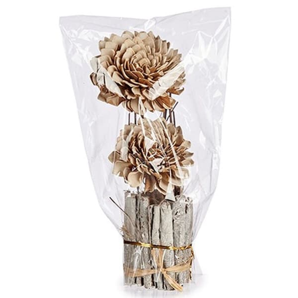Dekorativ blomma Naturell 13 x 37 x 14 cm (12 antal)
